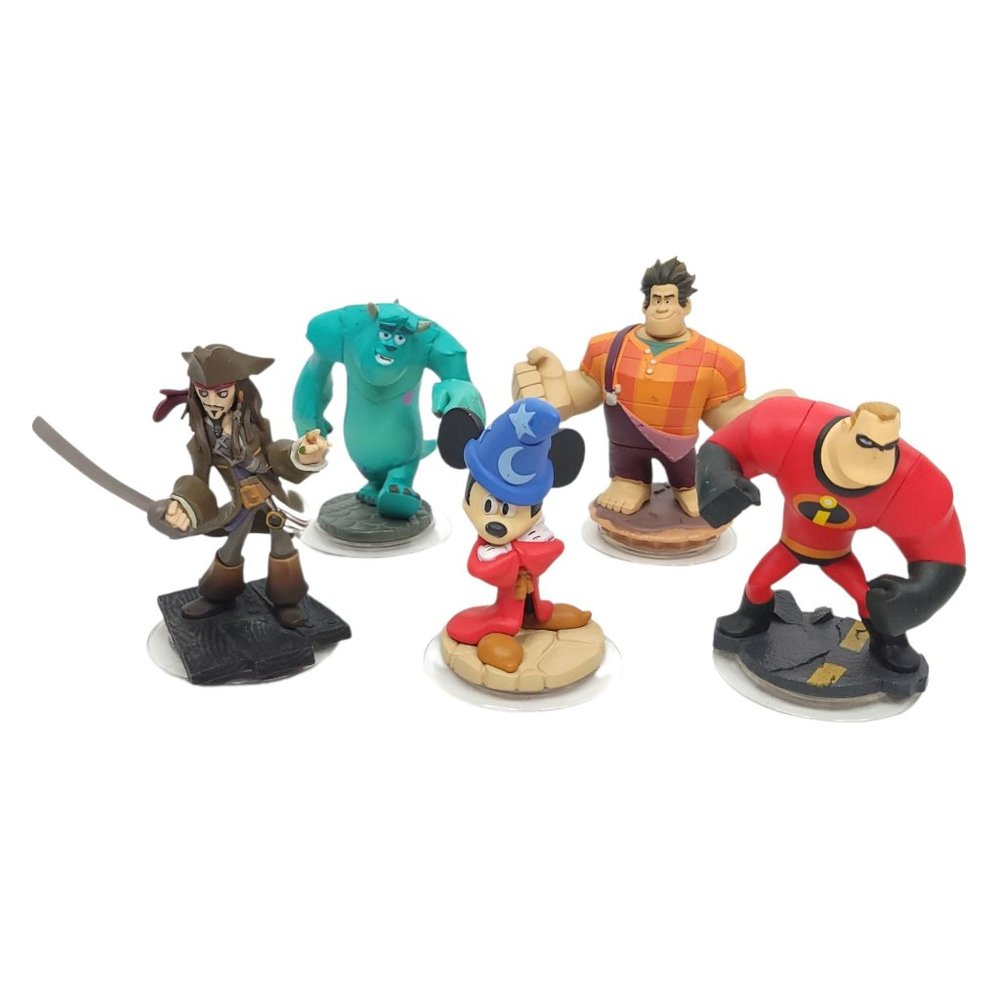 Disney Infinity 1.0 Jack Sparrow Mr Incredible Wreck It Ralph Sulley Mickey
